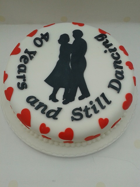 still dancing anniversary cake